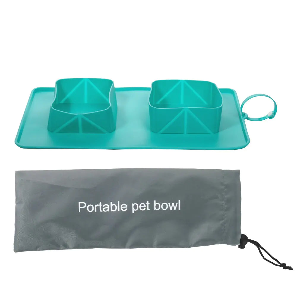 Portable Outdoor Travel Folding Silicone Pet Bowl